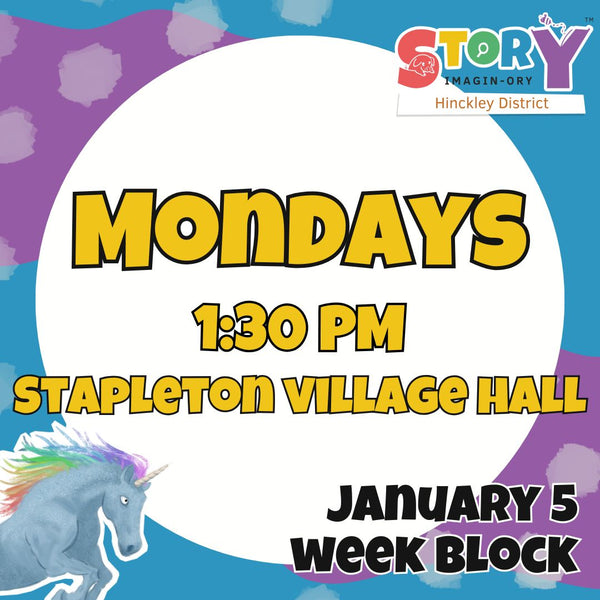 Mondays - Stapleton - January 5 weeks- 1:30PM - 12th January