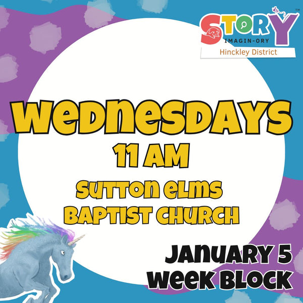 Wednesdays - Sutton in the Elms - January 5 Week Block - 11AM - Starts 14th January